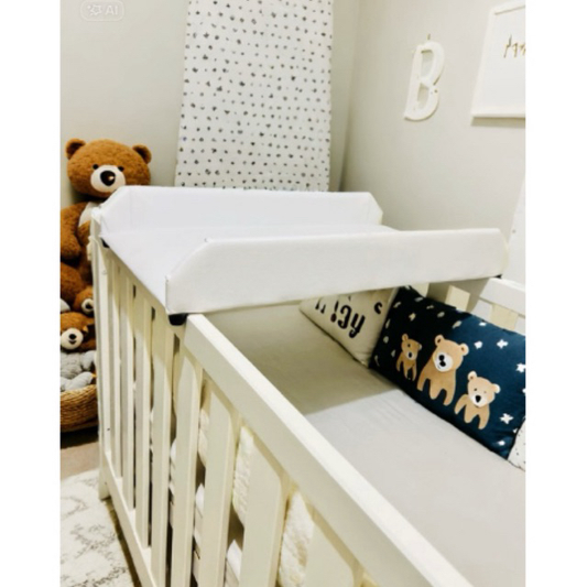 Trocador Portátil Bebê Madeira MDF Baby Soft Para Berço Americano Almofadado Cômoda Porta Banheira Courino Cores Reborn