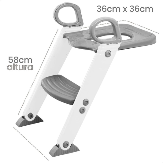 Assento Redutor Infantil com Escada para Vaso Sanitário