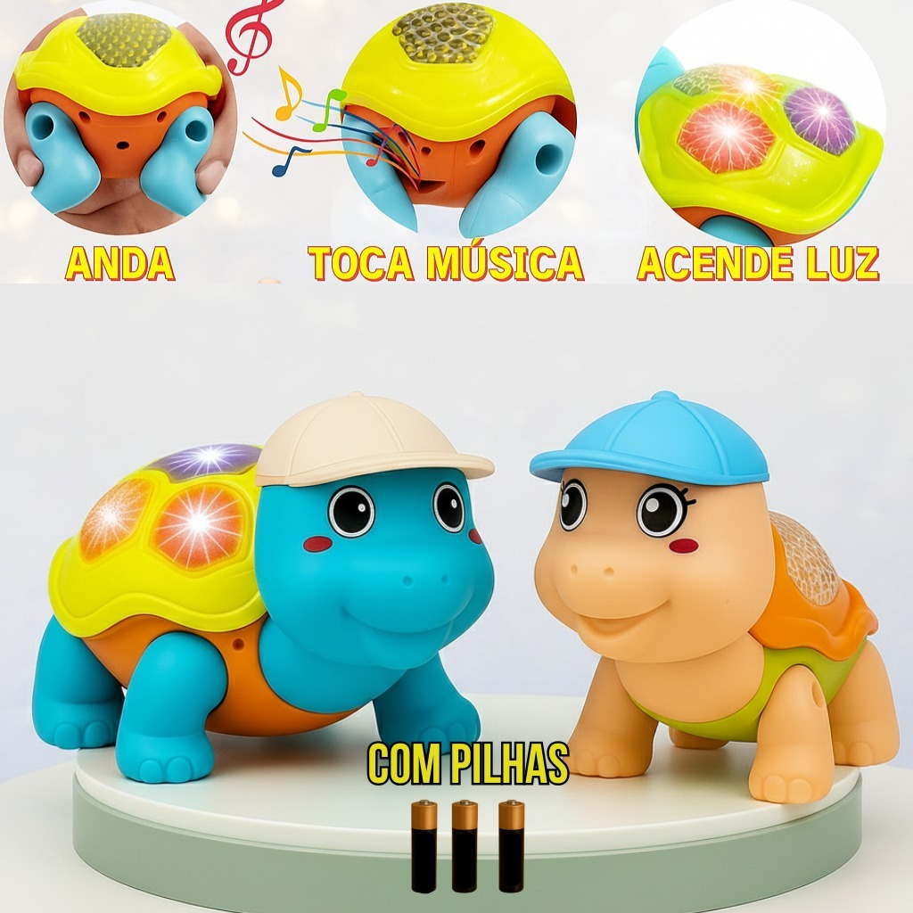 Tartaruga Musical - Brinquedo Infantil