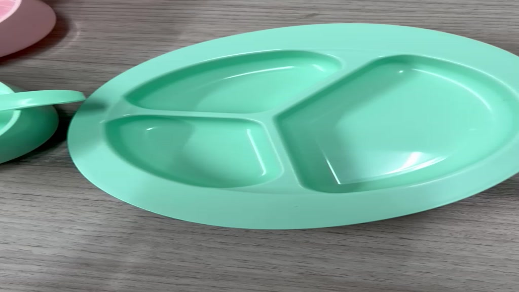 Kit Alimentação Bebê Pratinhos + Potinhos + Talher Infantis 6 Peças