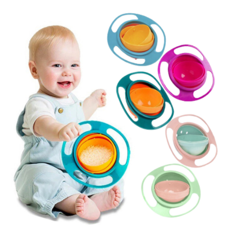 Potinho Pote Prato Mágico Giratório 360° Infantil