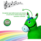 Cavalinho Upa Upa inflavel Pocoto Brinquedo Pula Pula Musica Infantil Com Musica e Led