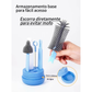 Kit Escova Higiene Lavar 4 em 1 para Copo, Garrafa, Mamadeira Portátil Viagem de Silicone e Suporte