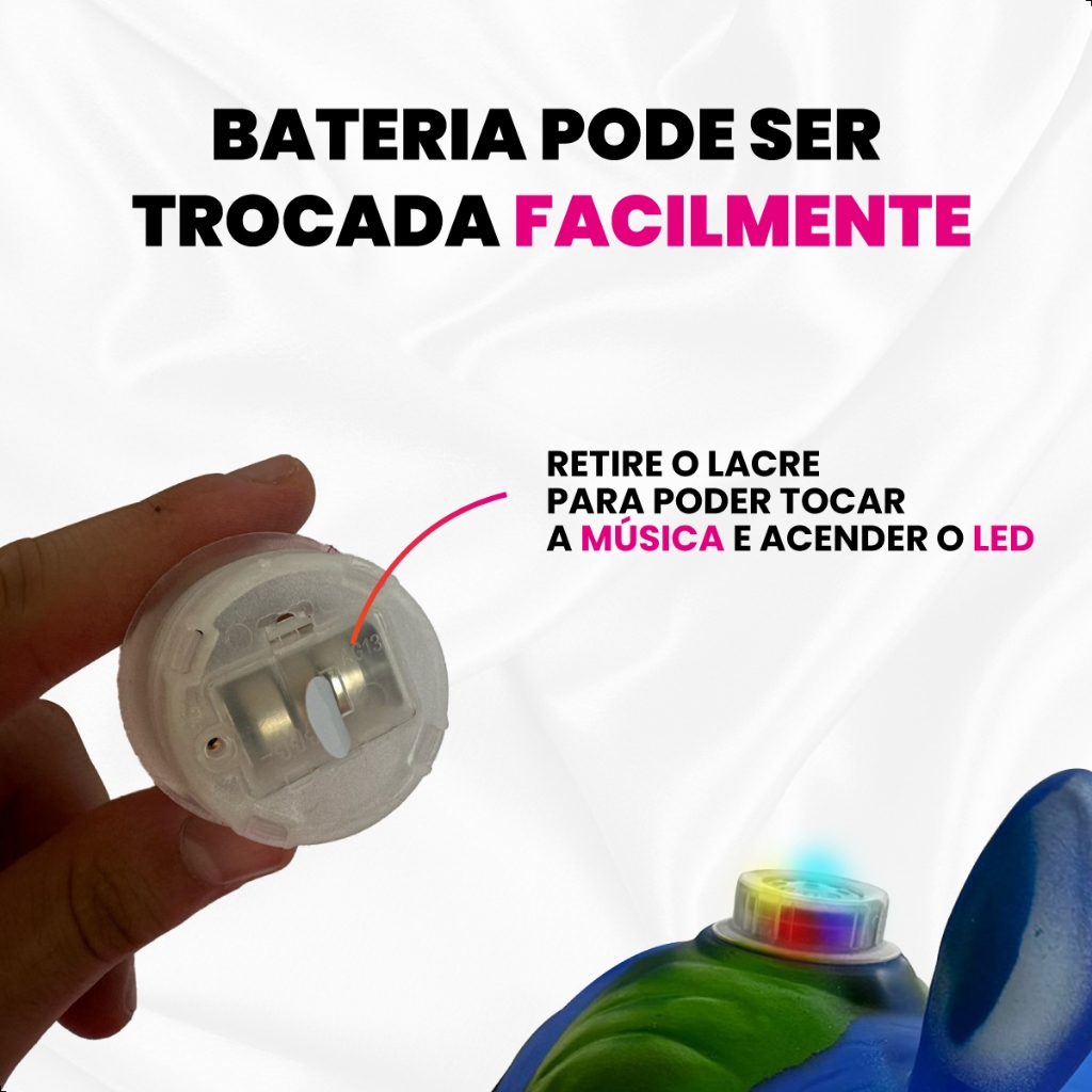 Cavalinho Upa Upa inflavel Pocoto Brinquedo Pula Pula Musica Infantil Com Musica e Led