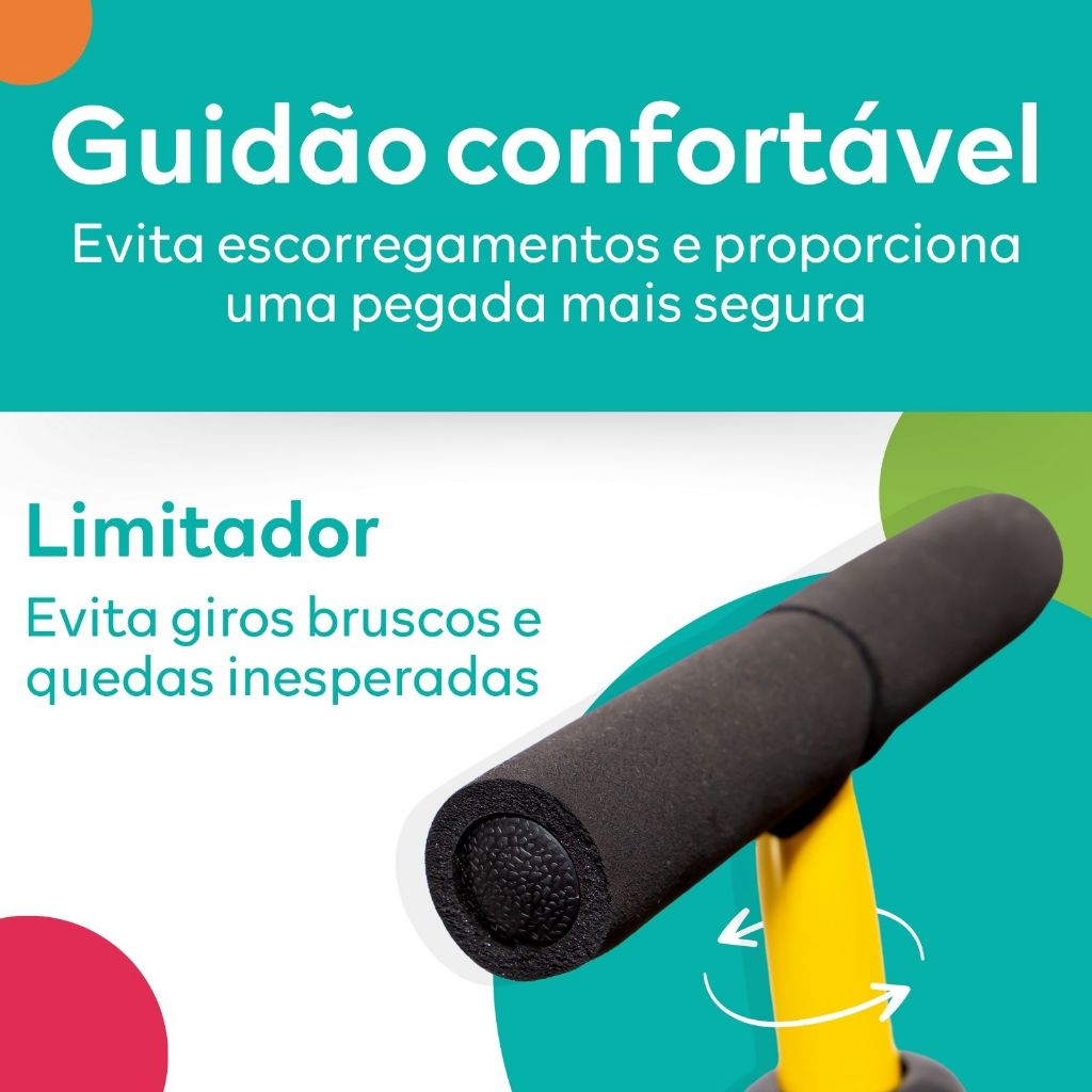 Bicicleta Infantil De Equilíbrio Sem Pedal Balanço 4 Rodas