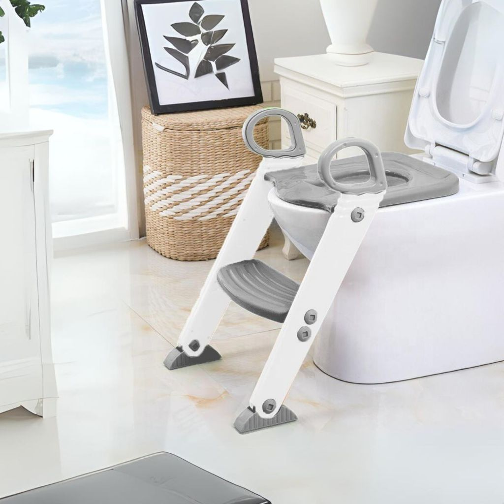 Assento Redutor Infantil com Escada para Vaso Sanitário