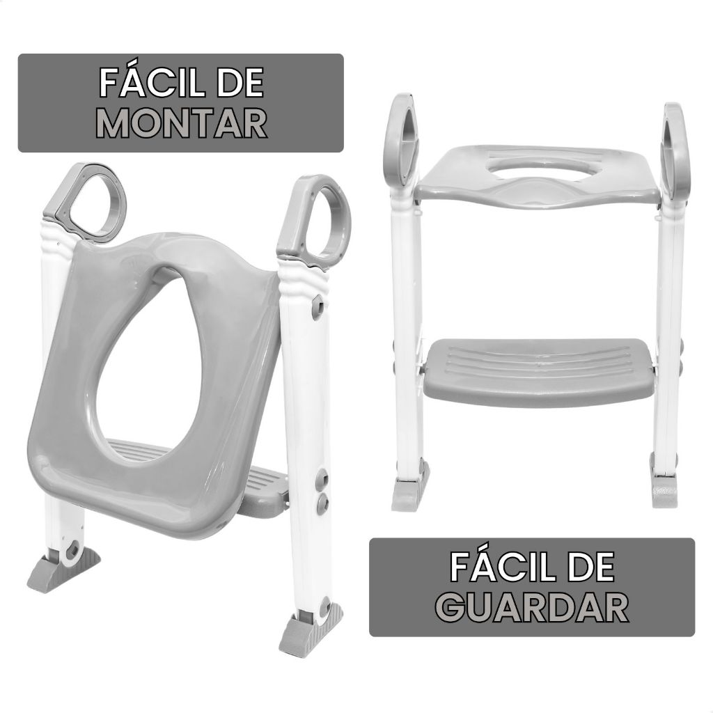 Assento Redutor Infantil com Escada para Vaso Sanitário