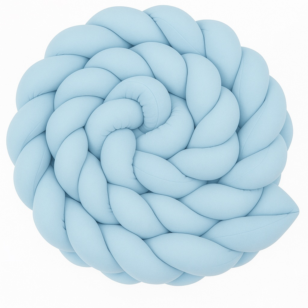 Trança Protetora Lateral Avulsa 4 m para Berço e Cama Montessoriana – 100% Algodão