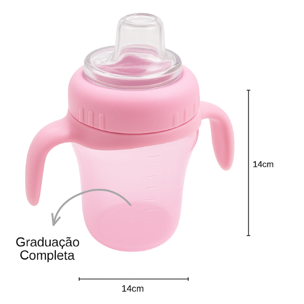 Copo Para Bebê Bico Silicone Anti-Vazamento