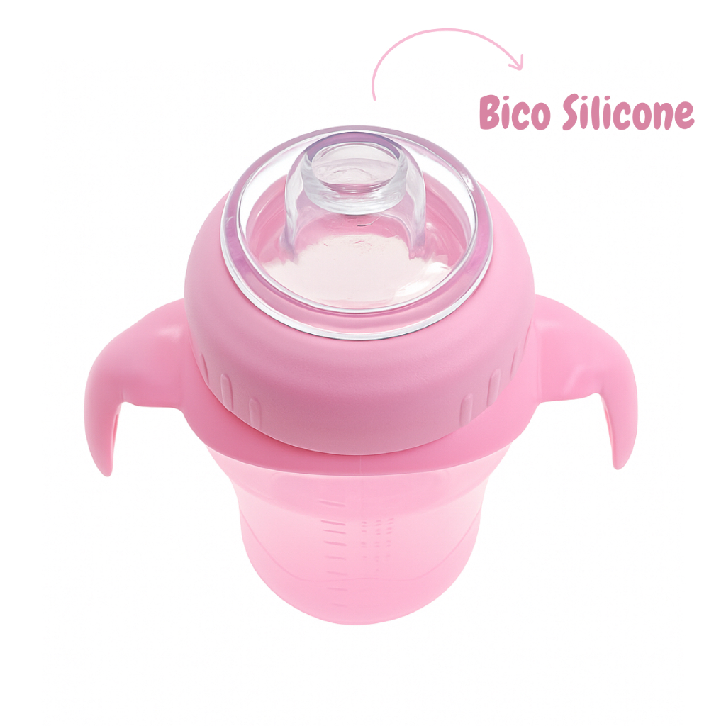 Copo Para Bebê Bico Silicone Anti-Vazamento