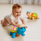 Brinquedo Tartaruga Que Anda Com Som Luz Colorida Interativa Elétrico Estimula Coordenação Motora