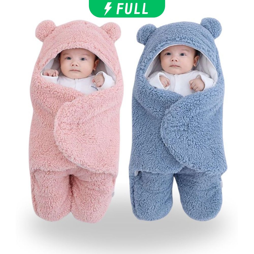 Saco de Dormir Bebe Ursinha Menina e Menino Maternidade | 6 Cores Disponíveis