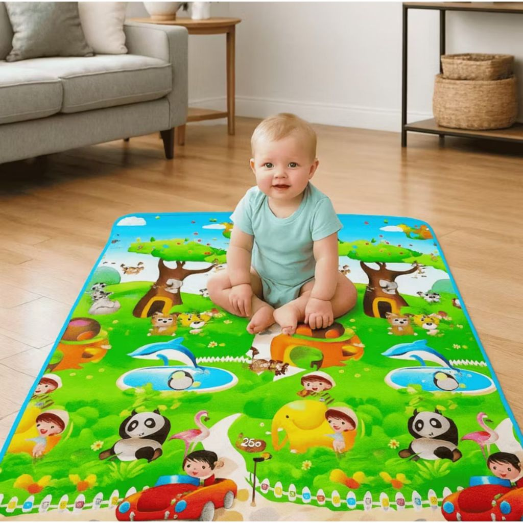 Tapete de Atividades Térmico 120x90 Infantil Emborrachado Educativo Bebê Crianças Tatame Dobrável