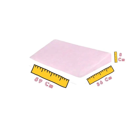 Travesseiro Anti Refluxo para Berço Bebê com Capa Lavável (Enchimento + Capa) (Grande)