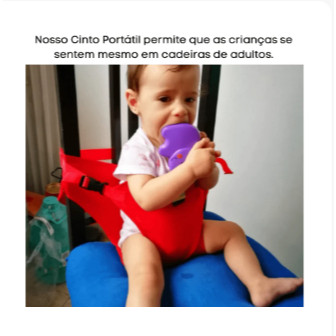 Cinto De Alimentação Infantil Assento De Segurança Portátil Para Bebê Cadeira Refeição Viagem Prática