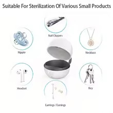 Caixa de desinfecção de chupeta portátil viagem recarregável caixa de desinfecção de chupeta limpa em 180 segundos