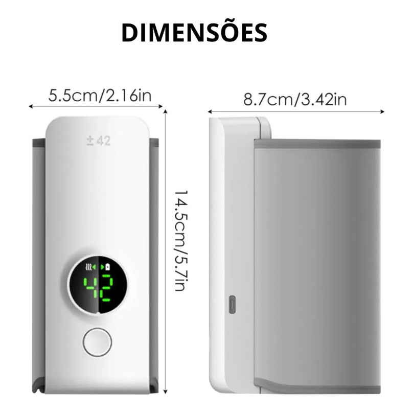 Aquecedor Portátil para Mamadeira Leite de Bebê USB Bivolt 6000mAh